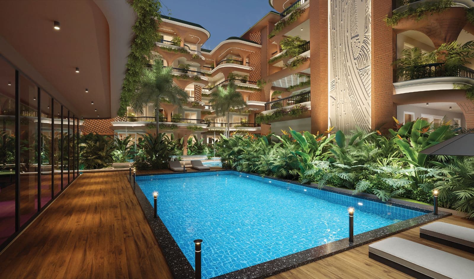 Lap pool at Amora Horizon