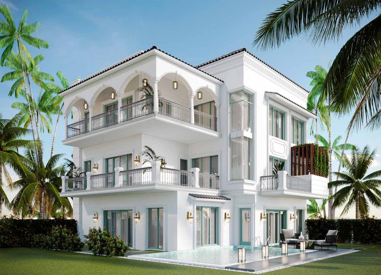 Exterior render of The Azalea villa