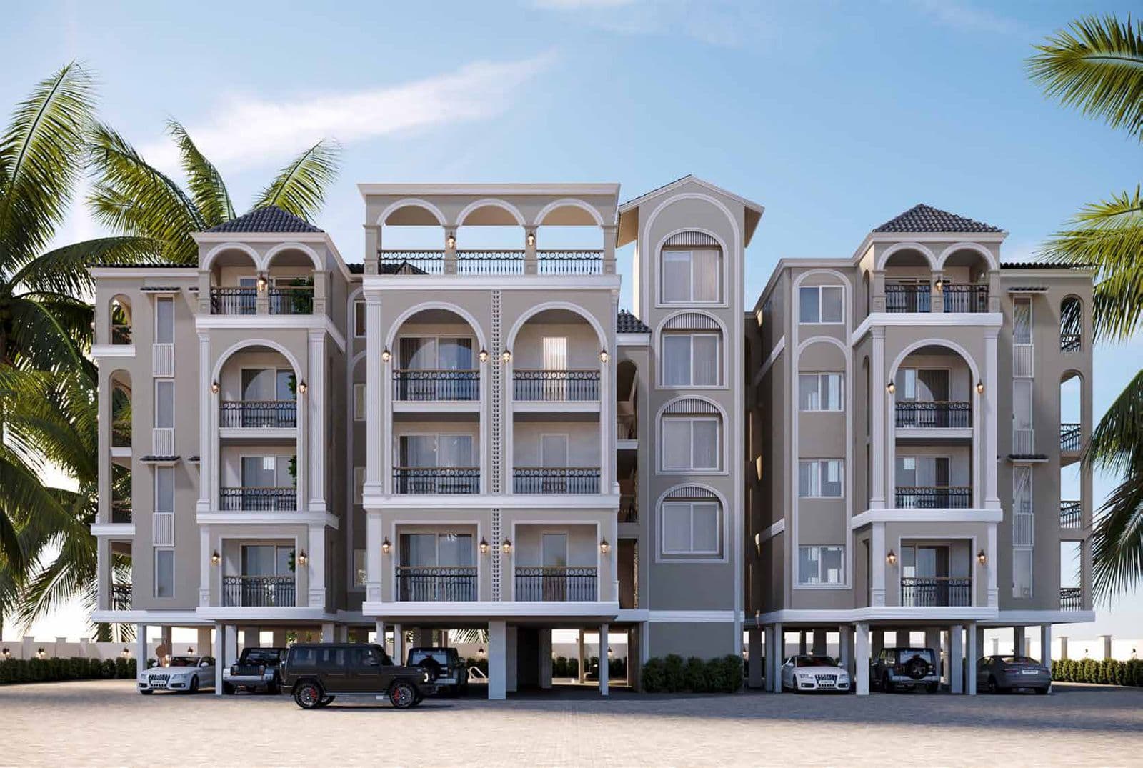 Front elevation of Casa Margarida, Calangute