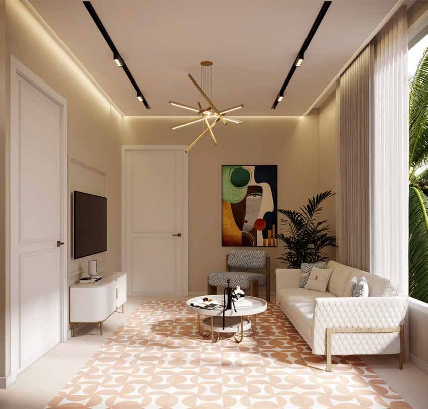 Living room at Casa Margarida