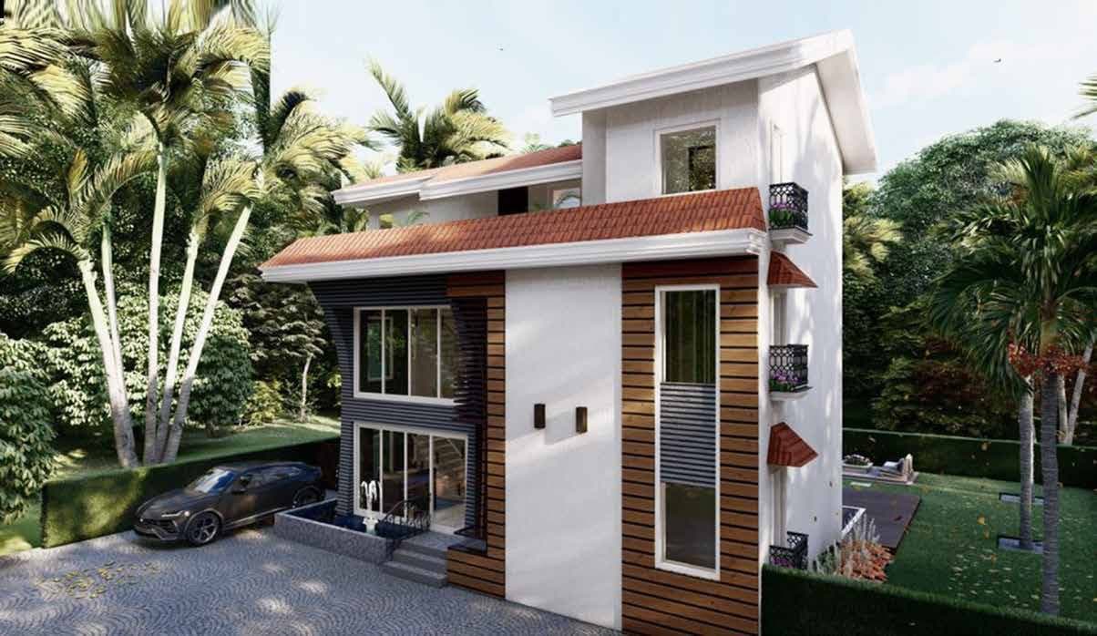 Front view of a Floretta villa