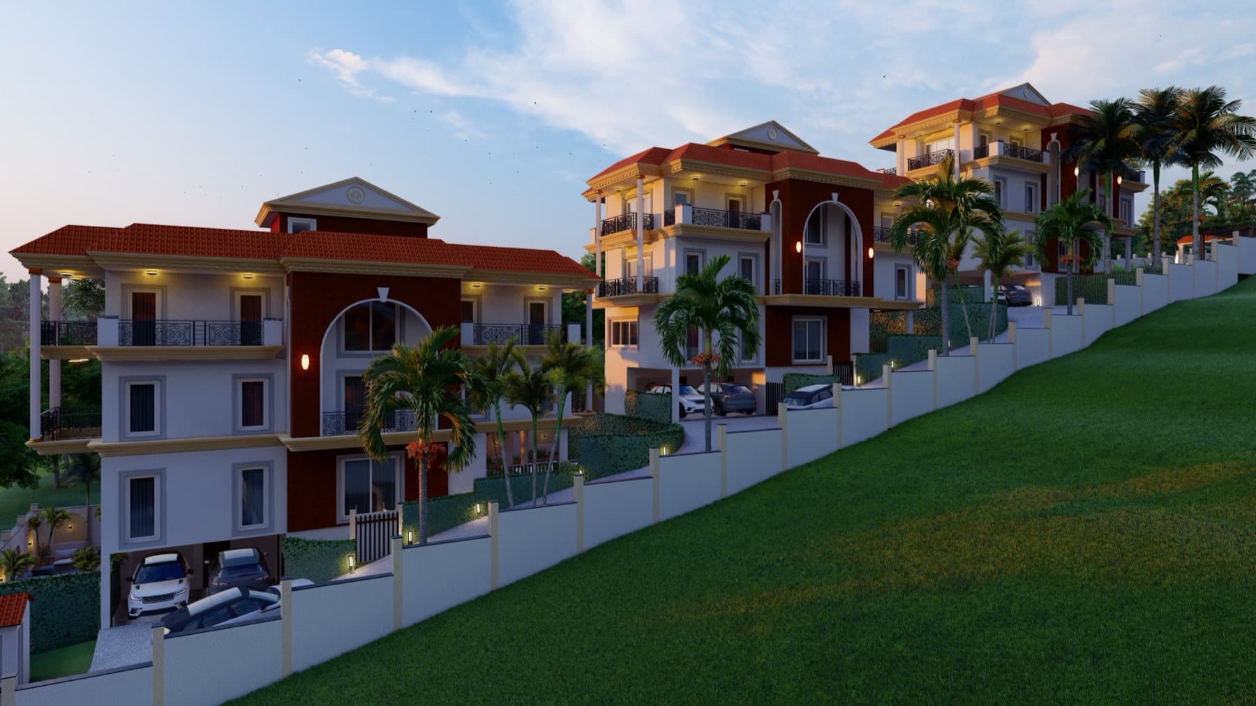 Living spaces at The Pine Cliff