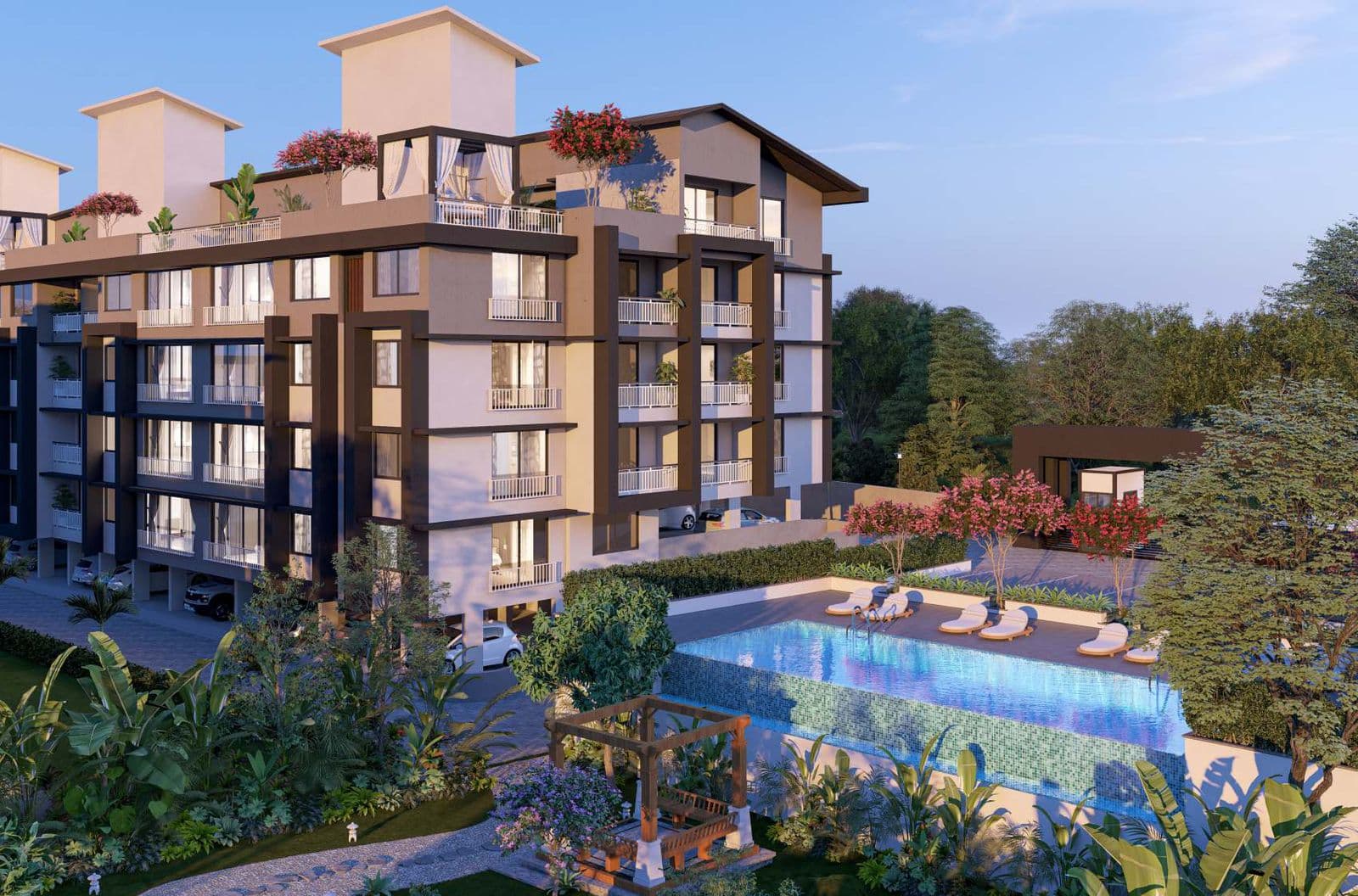 Swimming pool at Serene Meadows